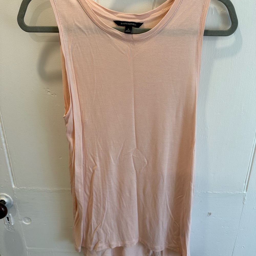 Banana Republic Pink Sleeveless Tank Top